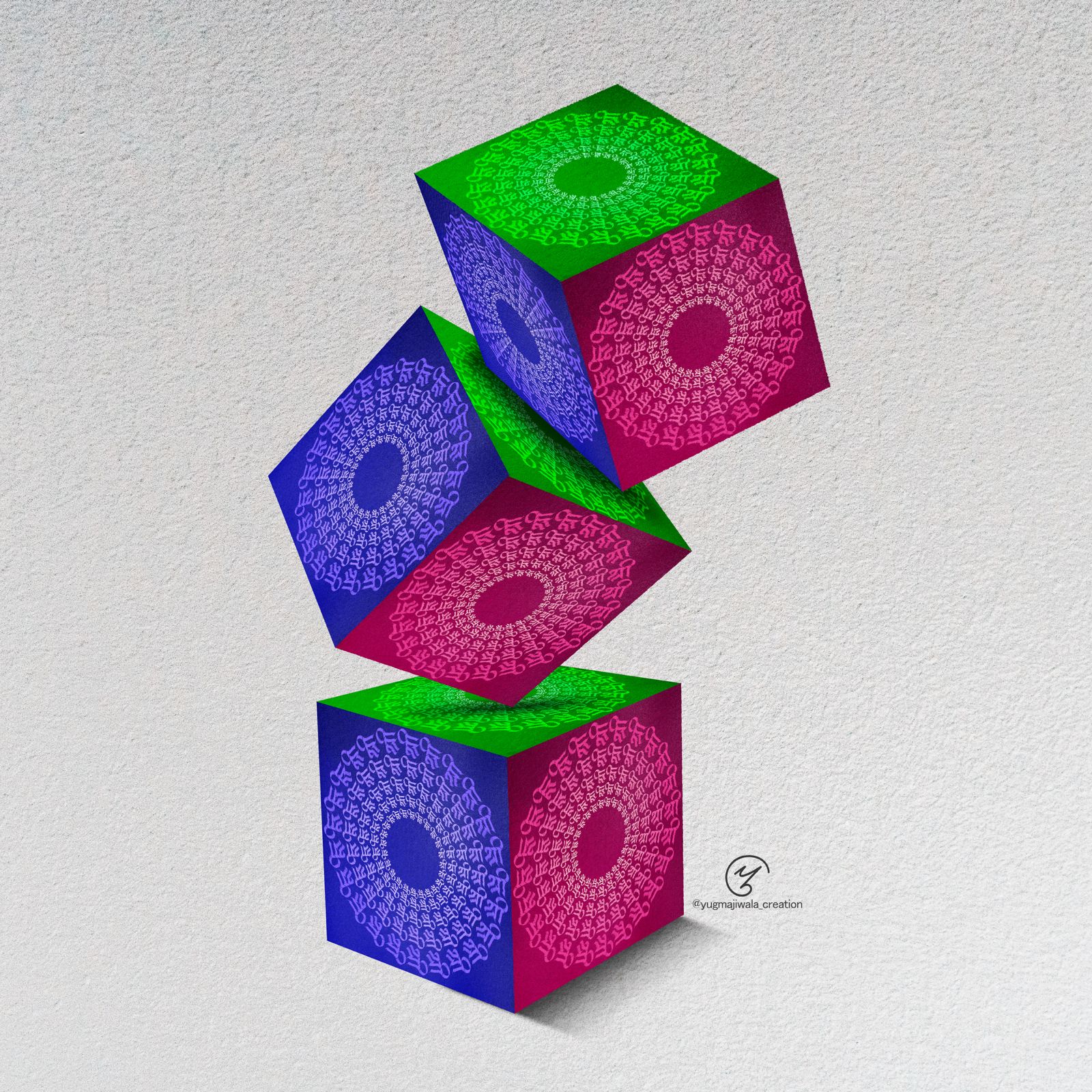 Yug Majiwala graphic design work